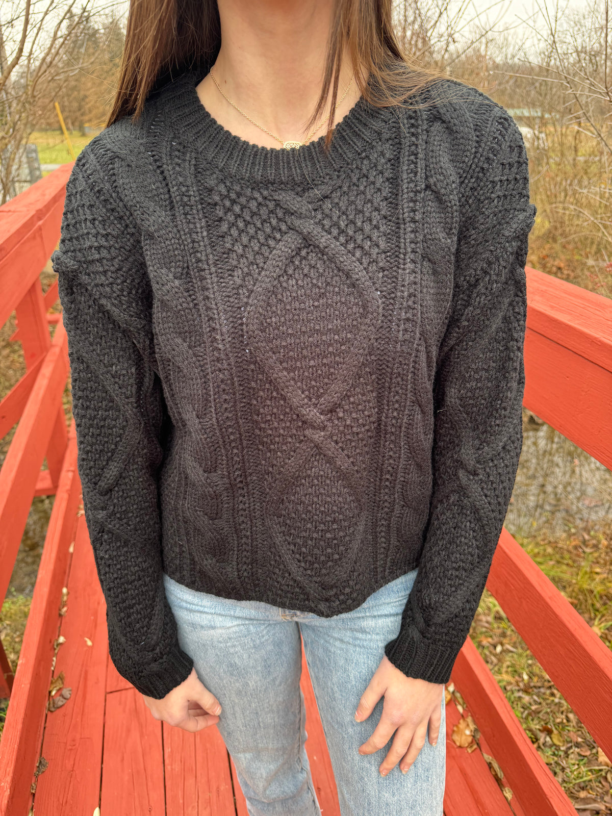 Simple Life Cable-Knit Sweater