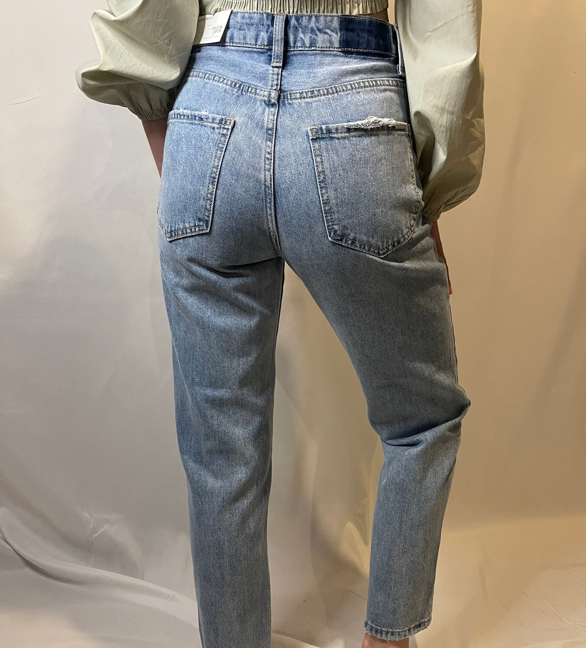 High Rise Straight Jeans