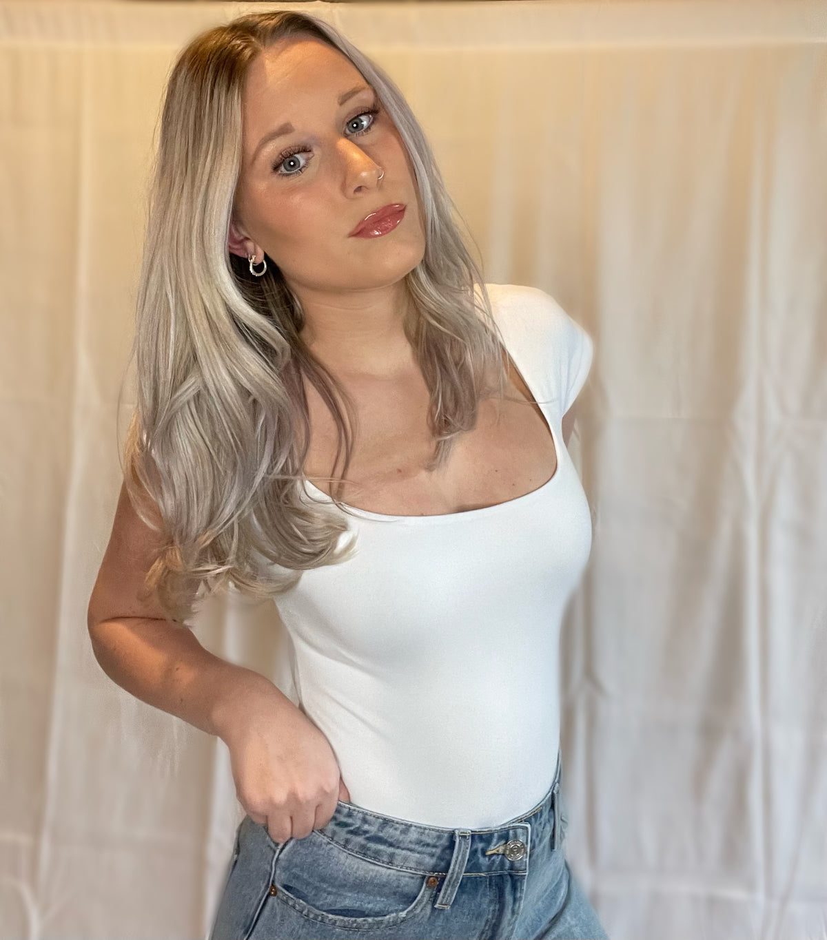 White Every Day Bodysuit